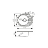 KSS-5745L Мойка из нержавеющей стали KAISER 570*450*180